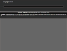 Tablet Screenshot of myapi.com